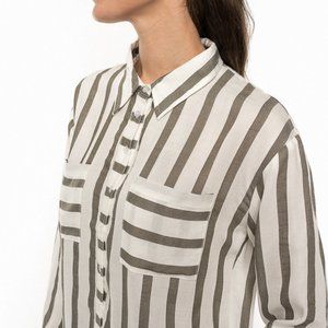 Olive stripe Shirt top